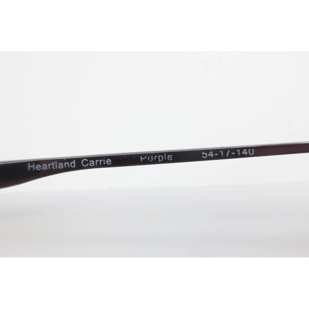 Heartland Carrie Purple Oval Metal Eyeglass Frames 54-17-140 Demo Lenses